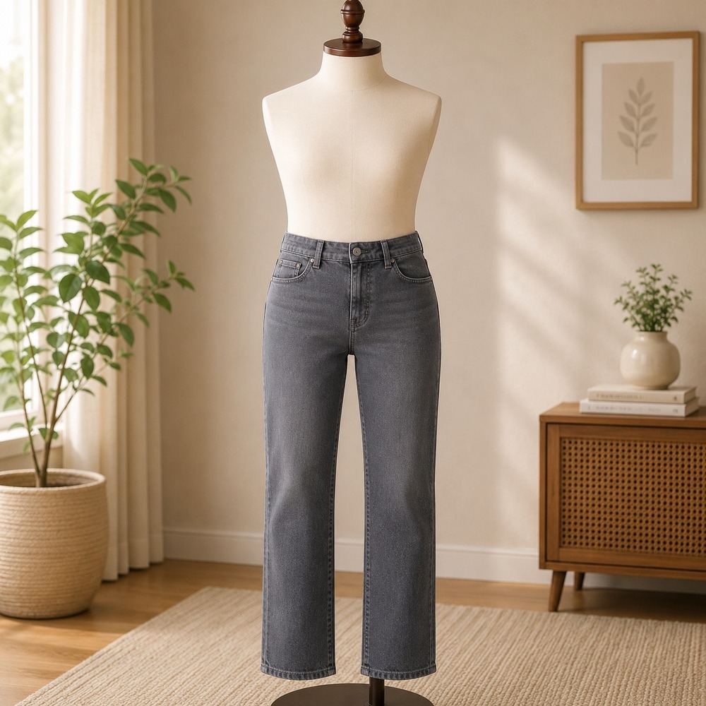 The Perfect Jean NYC Athletic‎ Fit Jeans Mens 42x30 Black Charcoal Stretch JUXT
